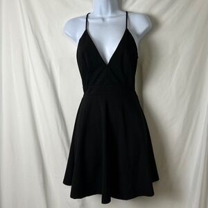 Unbranded Womens Black Lace  Babydoll Mini Dress Size S Whimsigoth Fairy Grunge